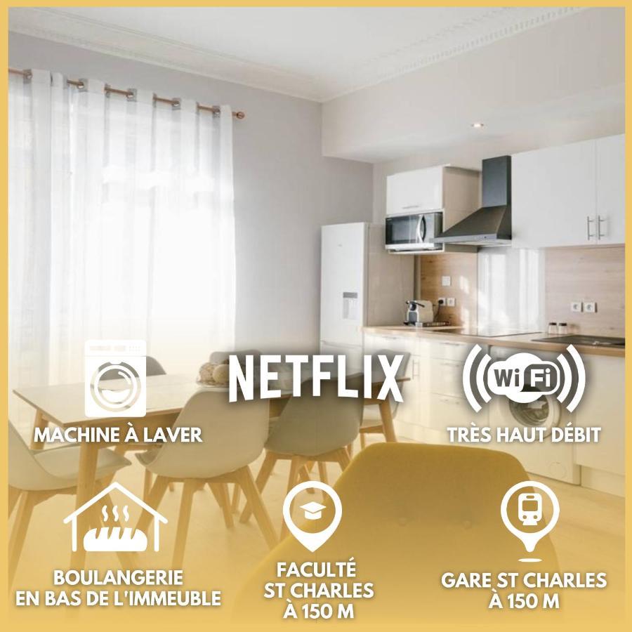 Ferienwohnung Flat Saint Charles Marseilles Exterior foto